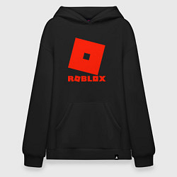 Толстовка-худи оверсайз Roblox Logo, цвет: черный