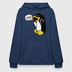 Худи оверсайз Пингвин: Linux