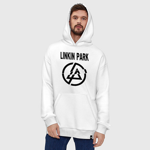 Худи оверсайз Linkin Park / Белый – фото 4