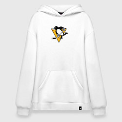 Толстовка-худи оверсайз Pittsburgh Penguins: Evgeni Malkin, цвет: белый