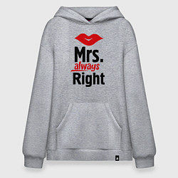 Худи оверсайз Mrs. always right