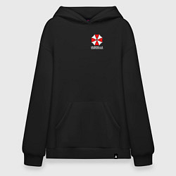 Толстовка-худи оверсайз UMBRELLA CORP, цвет: черный