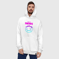 Толстовка-худи оверсайз TRAVIS SCOTT X FORTNITE, цвет: белый — фото 2