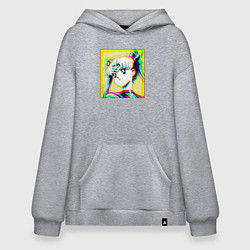 Толстовка-худи оверсайз Сейлор Мун Усаги Цукино Sailor, цвет: меланж