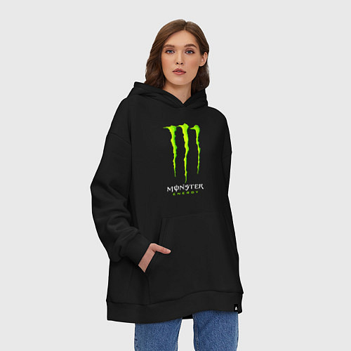 Худи оверсайз MONSTER ENERGY / Черный – фото 3