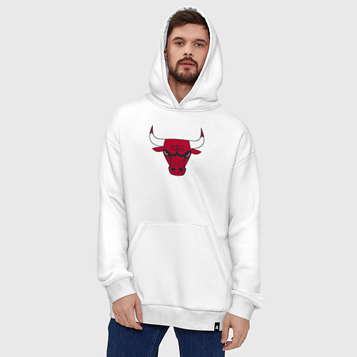 Худи оверсайз Chicago Bulls / Белый – фото 4