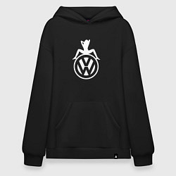Толстовка-худи оверсайз Volkswagen Girl Z, цвет: черный