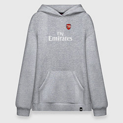 Толстовка-худи оверсайз ARSENAL, цвет: меланж