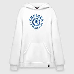 Толстовка-худи оверсайз Chelsea FC, цвет: белый