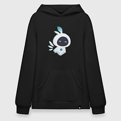 Толстовка-худи оверсайз Милый дух ветра, цвет: черный