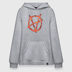 Толстовка-худи оверсайз VETEMENTS 20, цвет: меланж