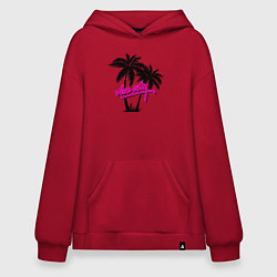 Толстовка-худи оверсайз GTA Vice City, цвет: красный