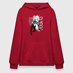 Толстовка-худи оверсайз No Game No Life, цвет: красный