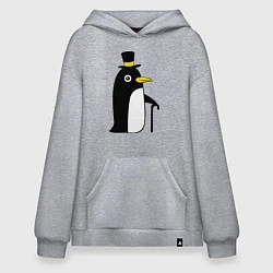 Худи оверсайз Пингвин в шляпе