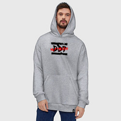 Толстовка-худи оверсайз DDT НЕ СТРЕЛЯЙ!, цвет: меланж — фото 2