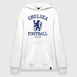 Толстовка-худи оверсайз Chelsea FC: Lion, цвет: белый