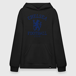 Толстовка-худи оверсайз Chelsea FC: Lion, цвет: черный