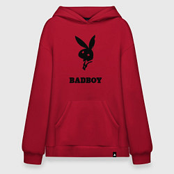 Толстовка-худи оверсайз BAD BOY PLAYBOY, цвет: красный