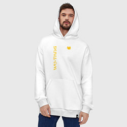 Толстовка-худи оверсайз WU TANG CLAN LOGO YELLOW, цвет: белый — фото 2