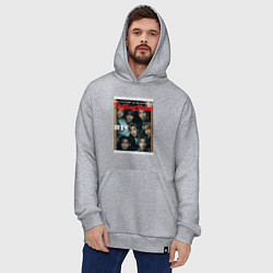 Толстовка-худи оверсайз BTS БТС на обложке журнала, цвет: меланж — фото 2