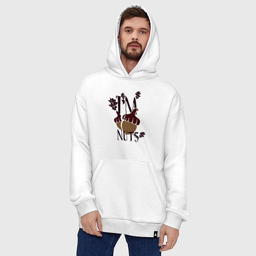 Худи оверсайз Жёлуди / Белый – фото 4