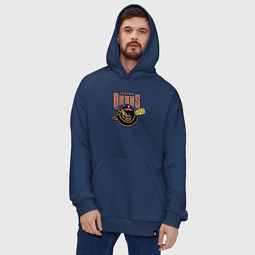Худи оверсайз Yakima Bears - baseball team / Тёмно-синий – фото 4
