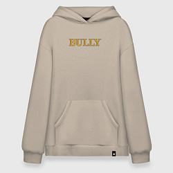 Толстовка-худи оверсайз Bully Big Logo, цвет: миндальный