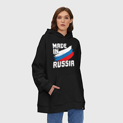 Толстовка-худи оверсайз In Russia, цвет: черный — фото 2