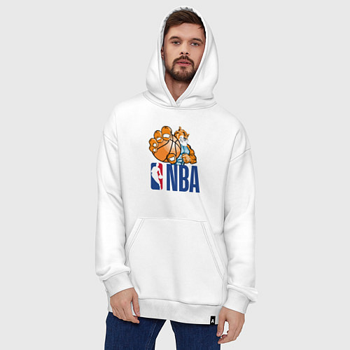 Худи оверсайз NBA Tiger / Белый – фото 4