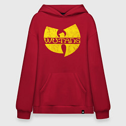 Толстовка-худи оверсайз Wu tang logo, цвет: красный
