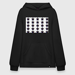 Худи оверсайз Звёзды в цветах флага России