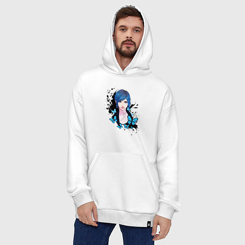 Худи оверсайз Хлоя Элизабет Прайс / Белый – фото 4