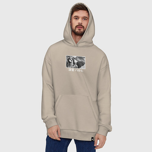 Худи оверсайз Харухи и её ленточки / Миндальный – фото 4