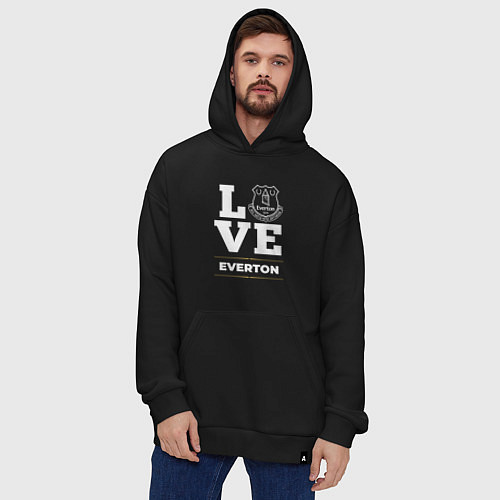 Худи оверсайз Everton Love Classic / Черный – фото 4