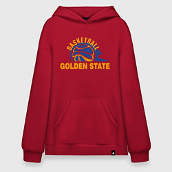 Толстовка-худи оверсайз Golden State Basketball, цвет: красный