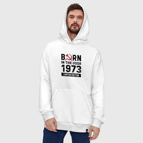 Худи оверсайз Born In The USSR 1973 Limited Edition / Белый – фото 4