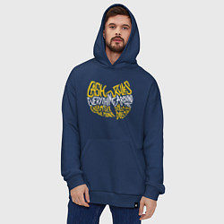 Толстовка-худи оверсайз CREAM Wu-Tang, цвет: тёмно-синий — фото 2