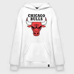 Толстовка-худи оверсайз Chicago Bulls, цвет: белый