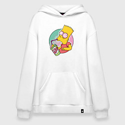 Худи оверсайз Барт Симпсон пьёт лимонад