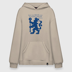 Толстовка-худи оверсайз FC Chelsea Lion, цвет: миндальный