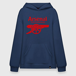 Толстовка-худи оверсайз Arsenal: The gunners, цвет: тёмно-синий