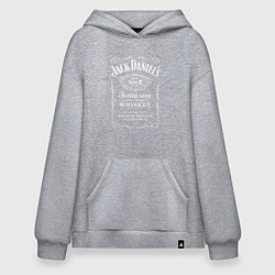 Толстовка-худи оверсайз Jack Daniels, цвет: меланж