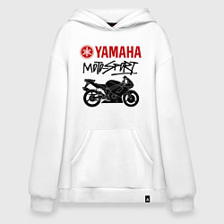 Толстовка-худи оверсайз Yamaha - motorsport, цвет: белый