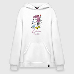 Толстовка-худи оверсайз Gloria - pulp fiction, цвет: белый