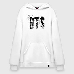 Толстовка-худи оверсайз BTS logo, цвет: белый