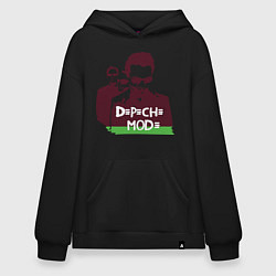 Толстовка-худи оверсайз DM portrait, цвет: черный