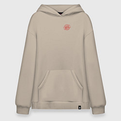 Толстовка-худи оверсайз Limited edition лимитированая коллекция, цвет: миндальный