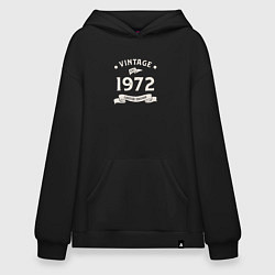 Толстовка-худи оверсайз Винтаж 1972 Ограниченный выпуск, цвет: черный