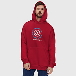 Толстовка-худи оверсайз Volkswagen в стиле Top Gear, цвет: красный — фото 2