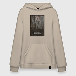 Толстовка-худи оверсайз Resident Evil 4 Леон Кеннеди, цвет: миндальный